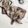 70 double-sided silk scarf, small square scarf, scarf, white rose linen silk scarf, new high-end scarf, shawl cover.