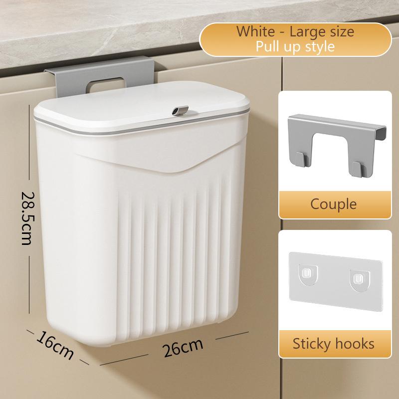 

Настенное подвесное мусорное ведро с крышкой для ванной комнаты, нажимное, водонепроницаемое, узкое, для мусора, туалетная корзина для отходов