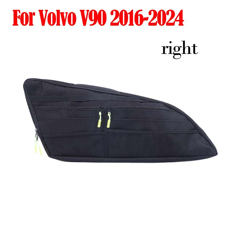 

For Volvo XC60 XC90 V90 2015-2026 Car Trunk Side Window Storage Bag Multi-Pocket Tool Cargo Organizer Bag Car Accessories