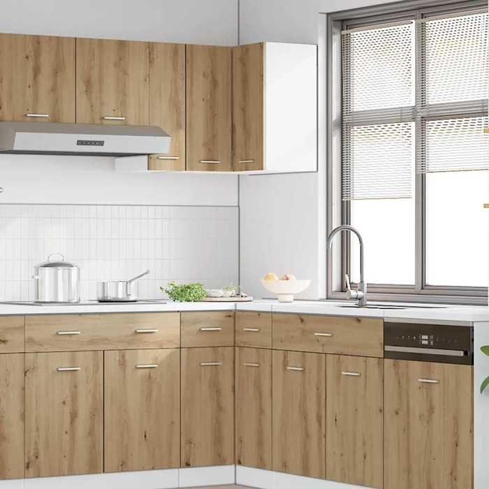 VidaXL Corner Wall Cabinet "Lyon" Artisan Oak 57 X 57 X 60 Cm Engineered Wood 856123