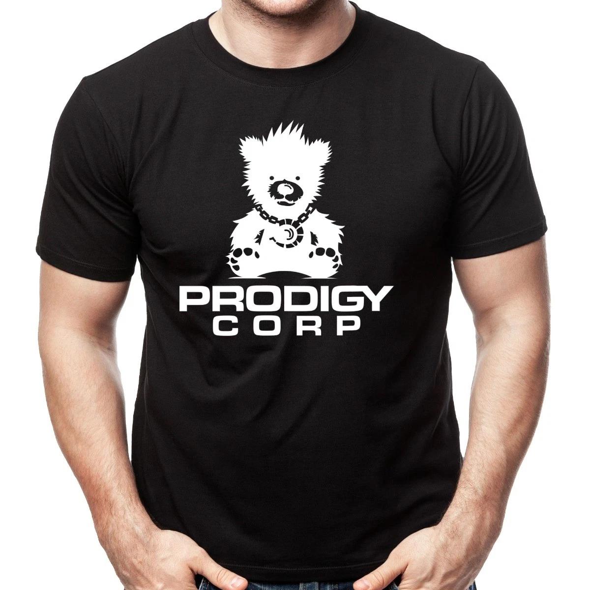 Prodigy Corp Logo Black Adult T-Shirt XXXL