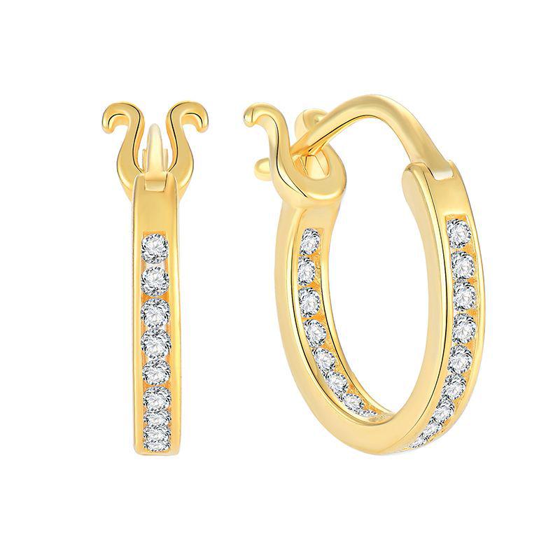S925 Sterling Silver Luxury Earrings - Chic Cross-border Hoop Studs 925 Silver