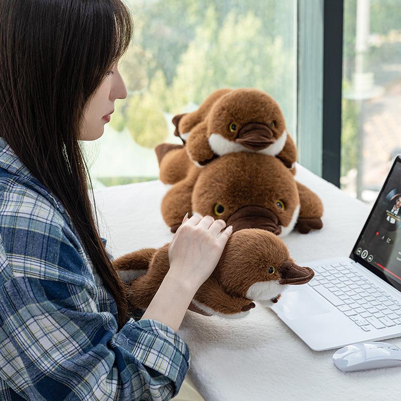 Pocket Treasure Small Animal Simulation Platypus Doll Kapibara Capybara Plush Toy Children's Accompanying Doll