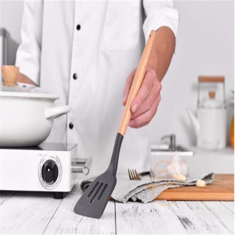 Wooden Handle Silicone Kitchenware
