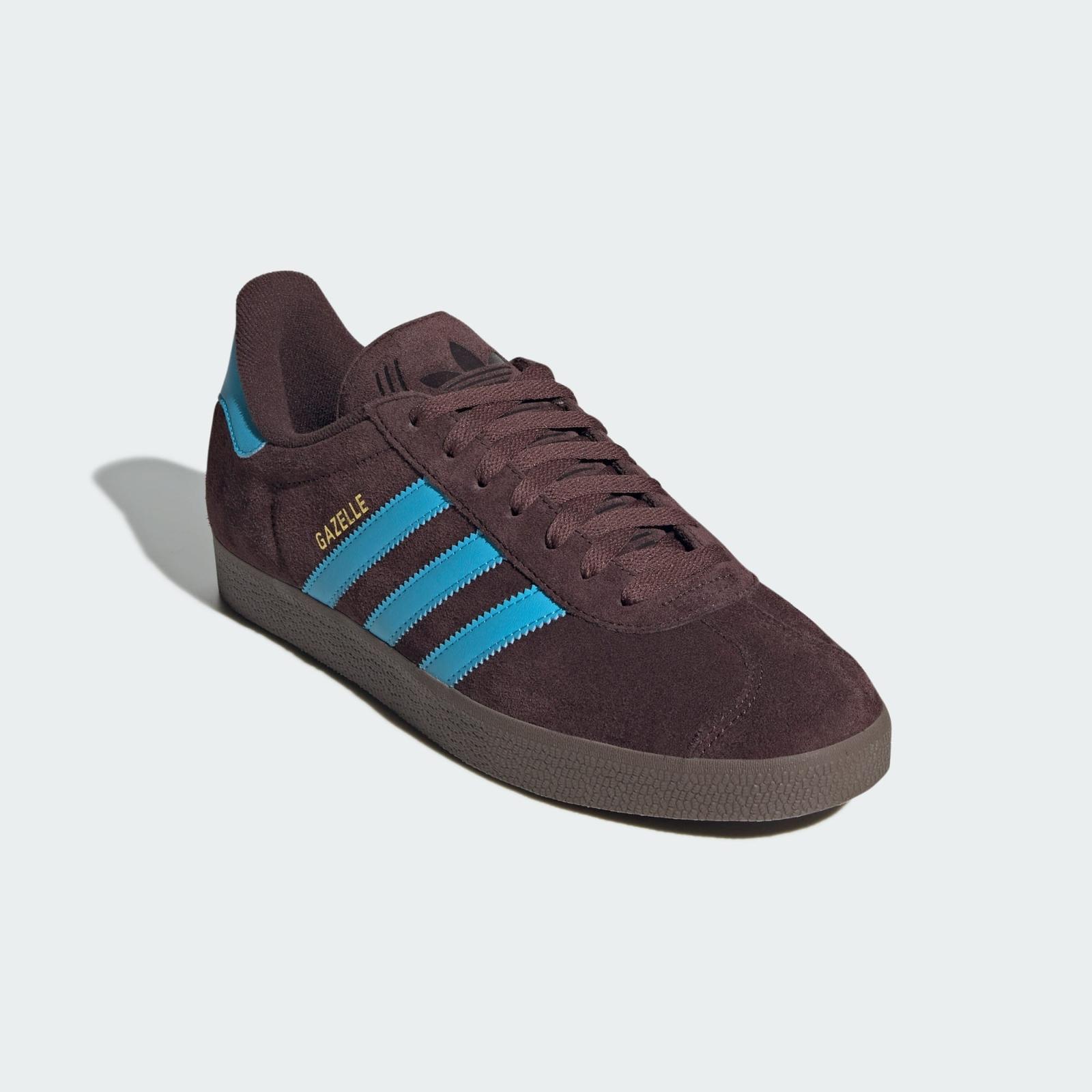 JH5392 adidas Originals Gazelle Теневой Коричневый Небесная Голубизна Облачный Белый (Мужской) 10