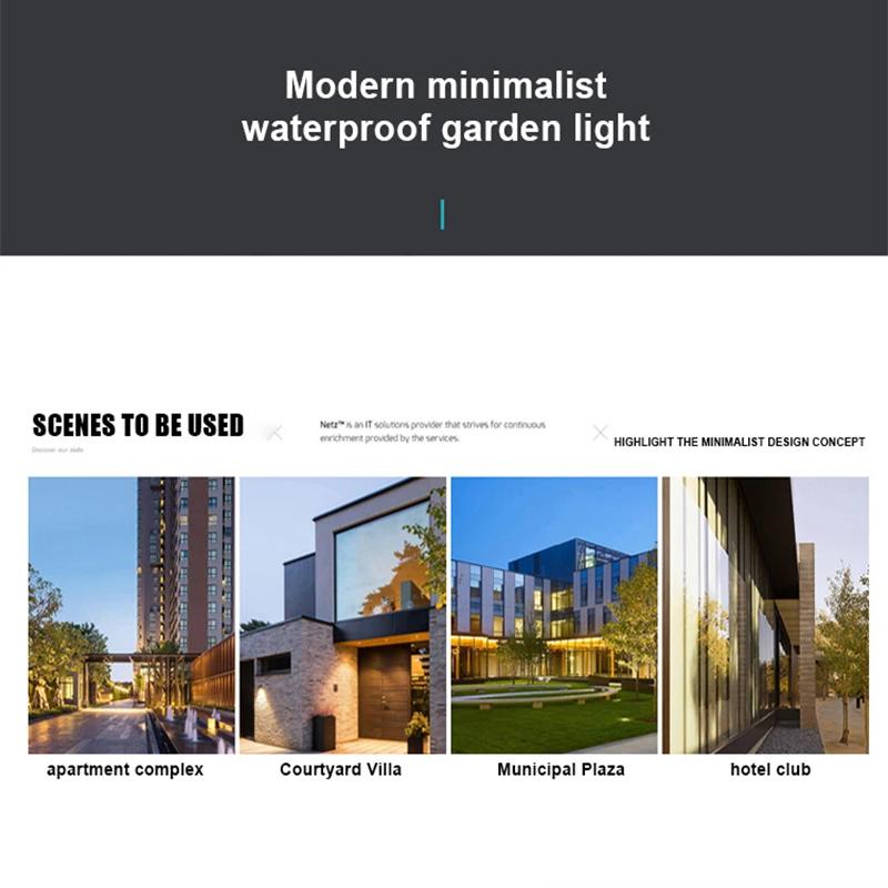 LED Solar Landscape Lights - IP65 Waterproof In-Ground/Wall Mounted Outdoor Lighting