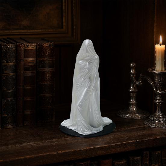 Anti-break Decor Ornament 3D Printed Veiled Goddess Sculpture Mysterious Female Figurine with Robe