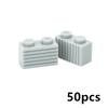 DIY Bricks Modified 1x2 with Flutes Fluted MOC Building Blocks Technical Parts Compatible with 2877 Educational Toy for Children