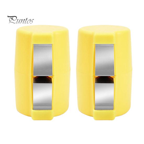 

2 шт., открывалка для яиц, инструмент для чистого раскалывания, ручной резак для яичной скорлупы, многофункциональный разбиватель и разделитель яиц для приготовления пищи, кемпинга жёлтый