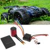S3650 4300KV Waterproof Brushless Motor 60A Brushless ESC T Plug Male ESC Programming Card Set for 1/10 Remote Control Car