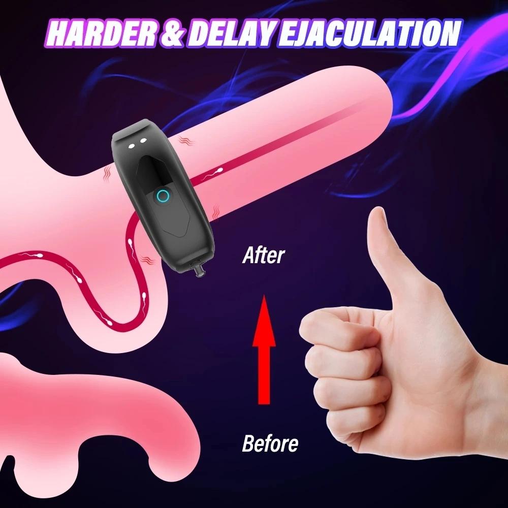 Vibrator Cock Ring Sextoys für Ejakulation Penisring Sex Werkzeug für Männer Vibrierender Penisring Dick Cover Erwachsene Sexspielzeug Paar Spiel