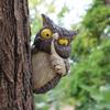 Simulated Hissing Owl Ornament, Realistic Resin Garden Decor for Tree Hanging, Outdoor Yard Patio Decoration