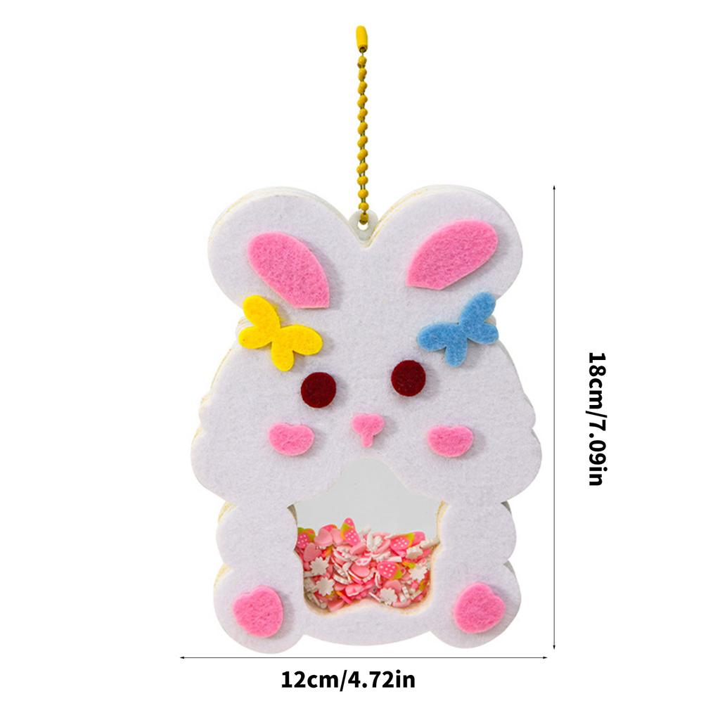 NonWoven Fabric Animal Pendant Craft Kits Making Set for Toddler Early Educational Toy Handmade Hanging Decoration