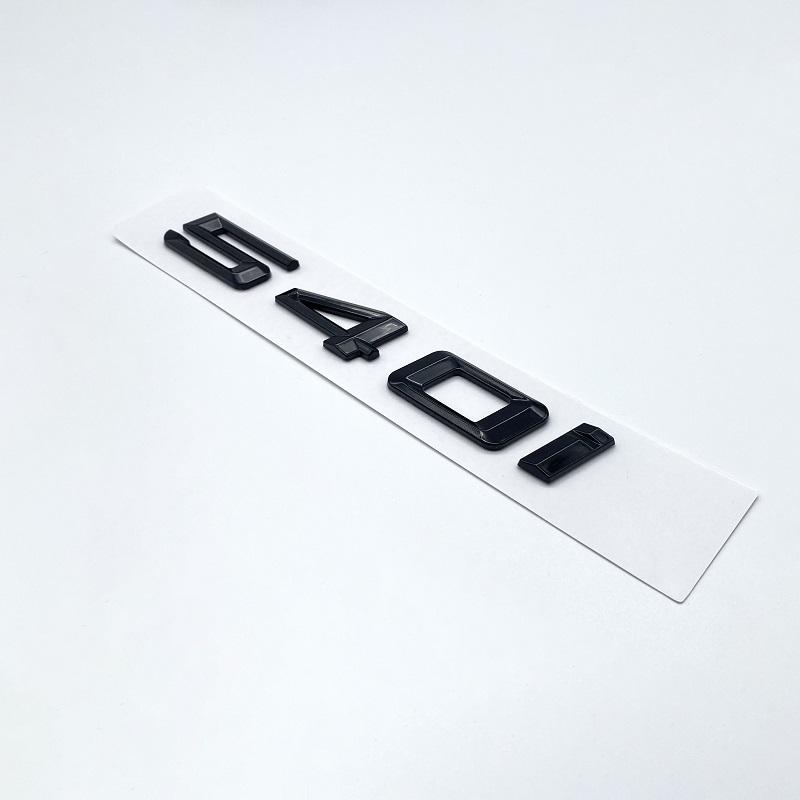 Alter glänzender schwarzer Buchstabe 520i 523i 525i 528i 530i 535i 540i Emblem für BMW 5er E60 E61 F10 F11 G30 Kofferraum-Logo-Aufkleber