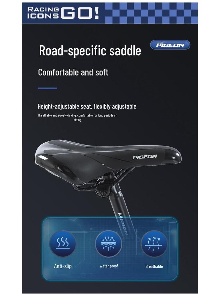 700C Road Bike with Spoke Wheel: Unisex Mountain Bicycle with Variable Speed