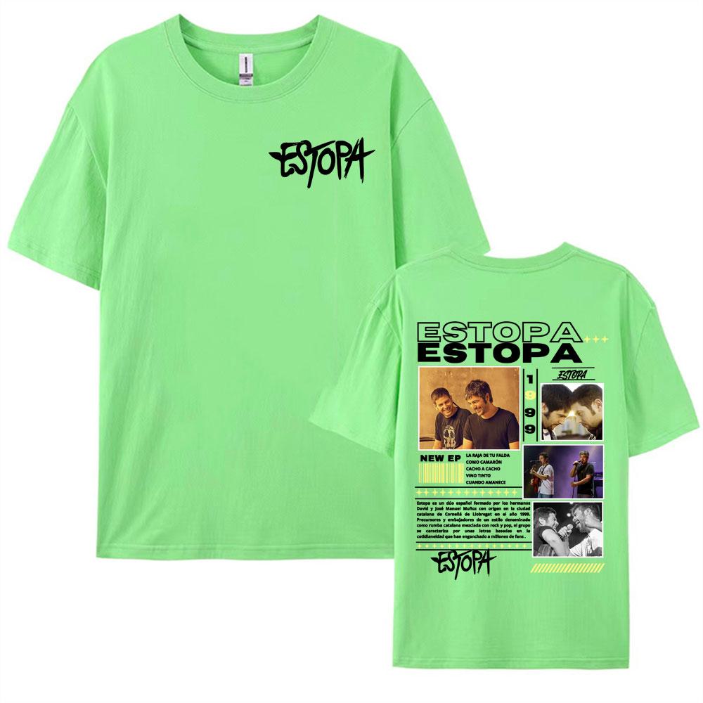 

Rapper Estopa 1999 Tour Concert Cover Tshirts for Men Women 100 Cotton Short Sleeve T Shirt Harajuku Fashion Oversized Tshirt 3XL