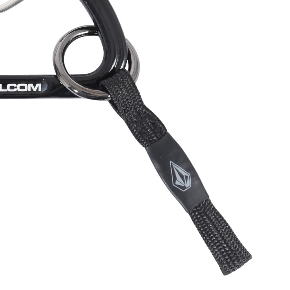Volcom Snowboard Leash with Carabiner JP LEASH for Snowy (Board Hook) [J67524JA / CORD] Mountains, Black/White