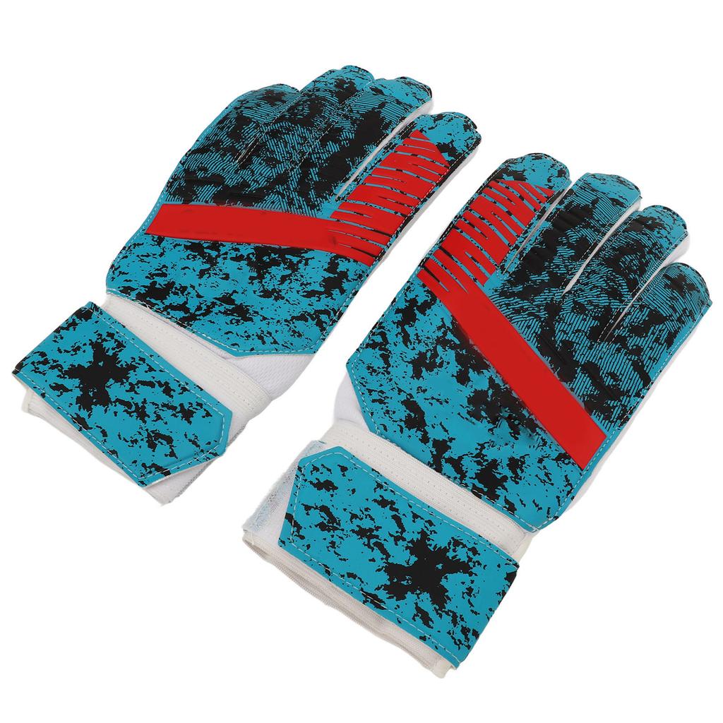 1 Pair Soccer Goalie Goalkeeper Gloves Football Gloves with Strong Grips Finger Protection Prevent Injuries Green Black
