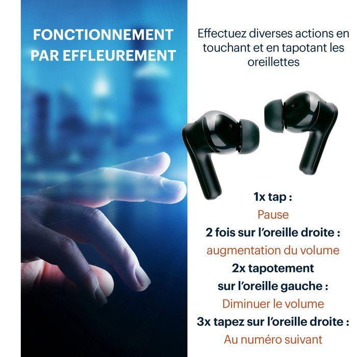 Écouteurs Sans Fil - GRUNDIG - Modèle Intra-Auriculaire - Bluetooth 5.3 - ANC - 6,5h Autonomie
