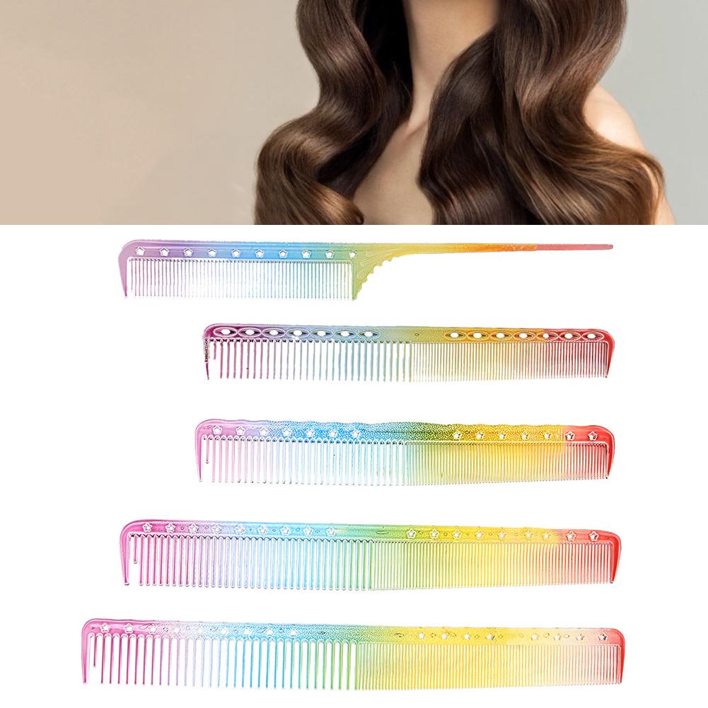 5pcs Professional Hair Cutting Combs Hairdressing Styling Combs for Salon Barber Shop