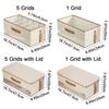 Non-Woven Fabric 5 Grids Handbag Storage Box Large Capacity Purse Storage Organizer  Closet