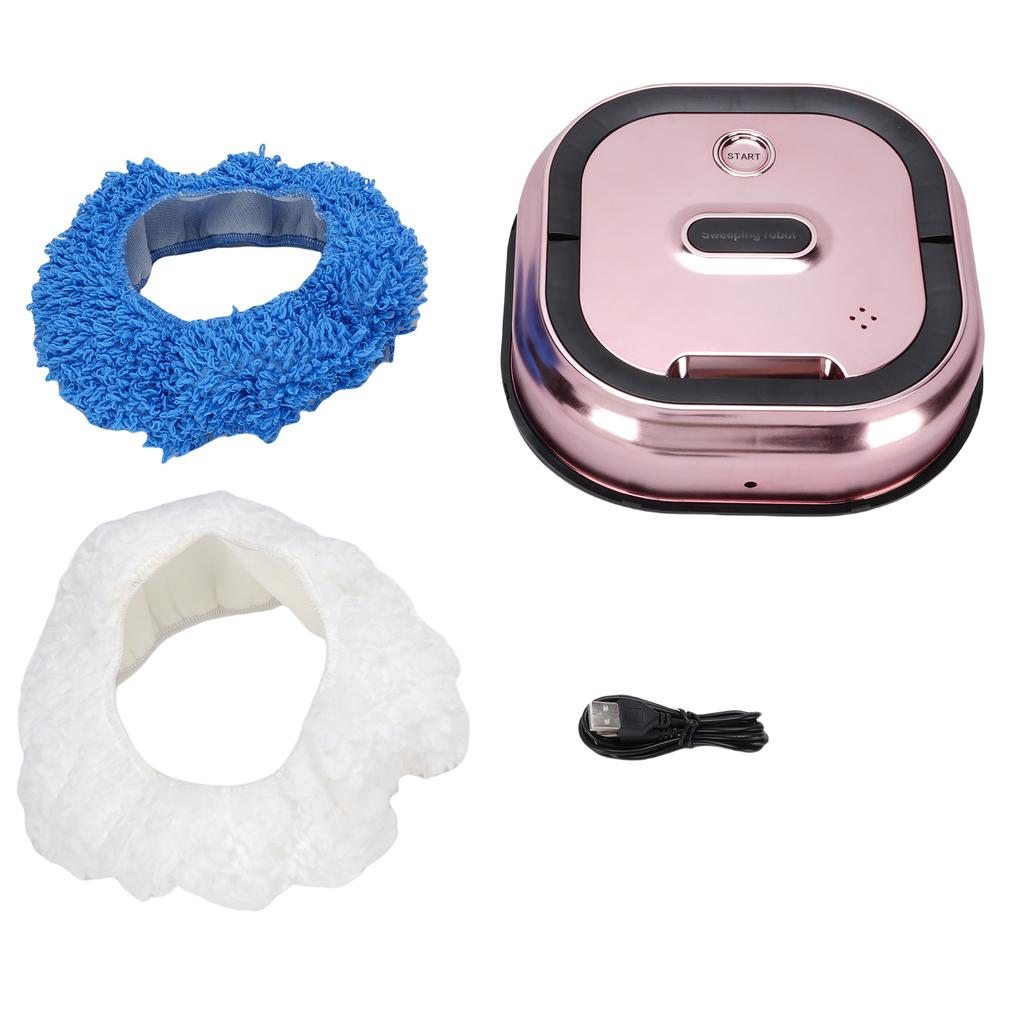 Electric Mopping Robot Quiet Operating 2.8 Inch Multifunctional Automatic Robotic Vacuum Cleaner with Dry and Wet Pads