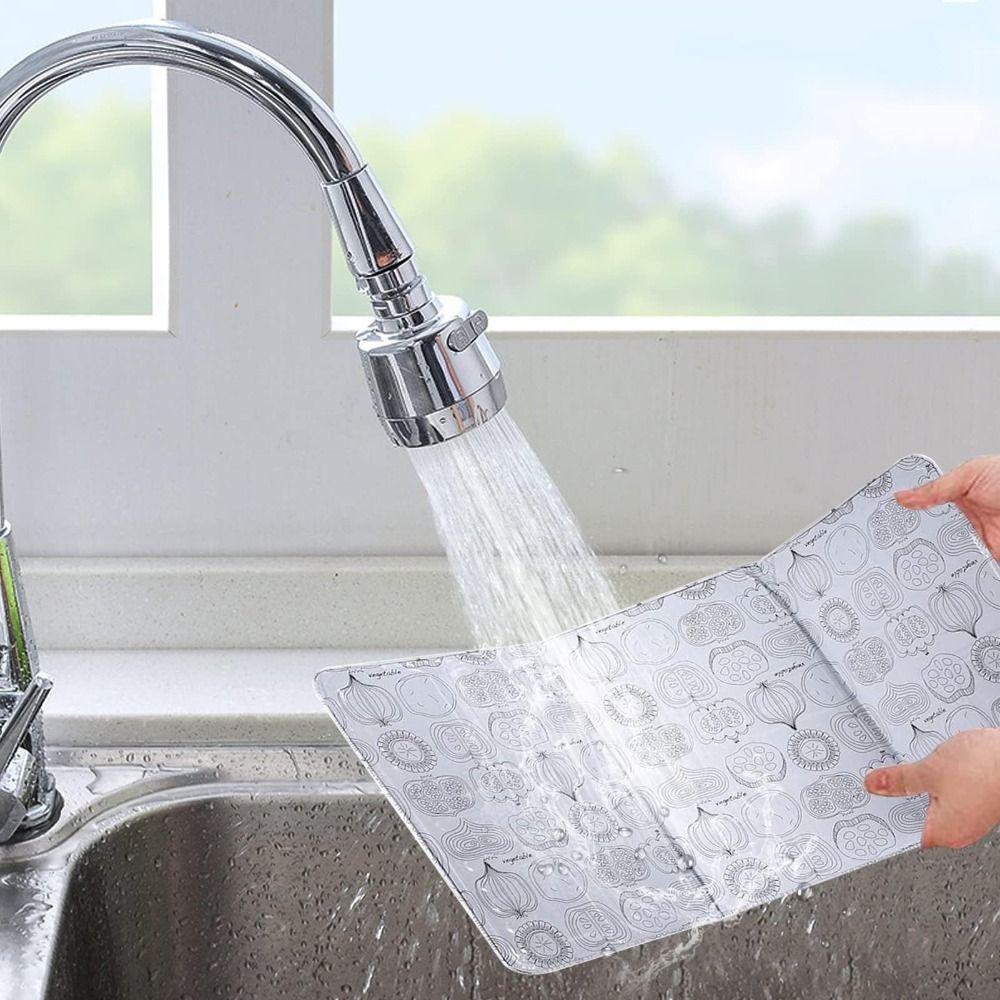 3-Sided Foldable Splatter Guard Large Space-Saving Grease Shield Easy Clean Reusable Splash Guard Restaurant