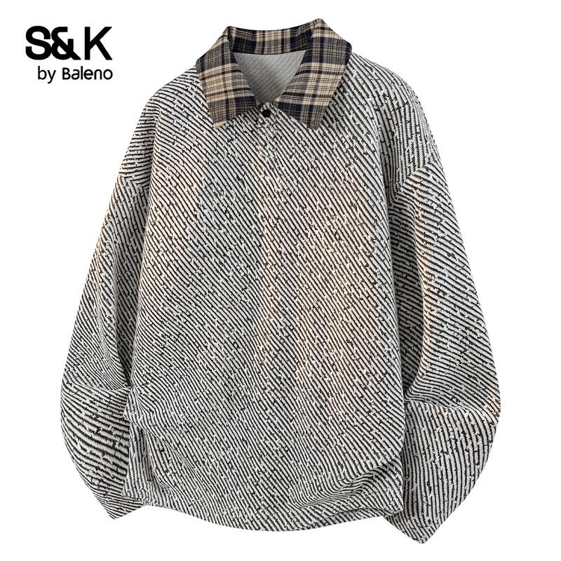 

Мужская рубашка-поло Baleno серии S&K свободного кроя с воротником L