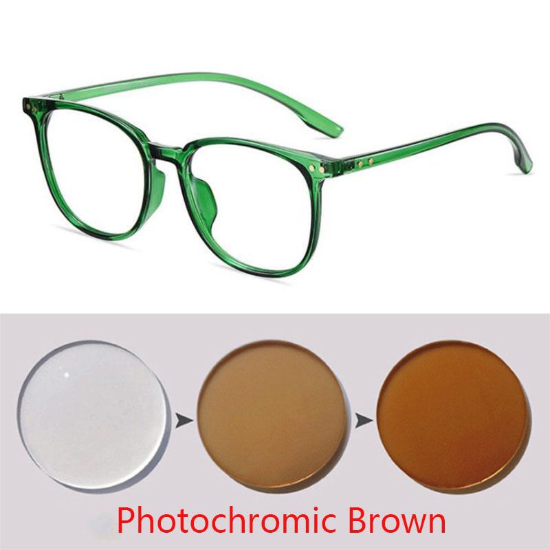 TR90 Frame Square Glasses Frame Women Men Blue Light Blocking UV400 Short-sight Eyewear Prescription 0 -0.5 -0.75 To -6.0