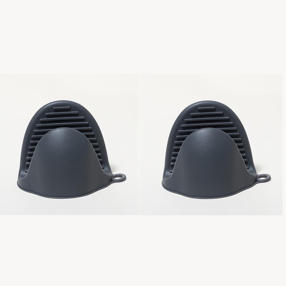 

2 шт., силиконовые термостойкие прихватки, противоожоговые, нескользящие перчатки, зажимы, держатель для кастрюли, прихватки для приготовления пищи, выпечки, прихватки серый