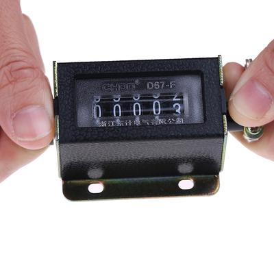 Zähler 0~99999 D67-F Mechanischer 5-stelliger Zähler, manueller Handklick