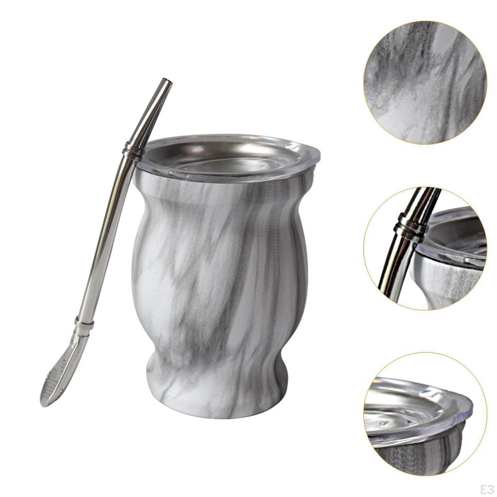 Yerba Mate Kopp 8 Unser Gaver Bærbar Kalebasssett Tesett Kopp/kalebass