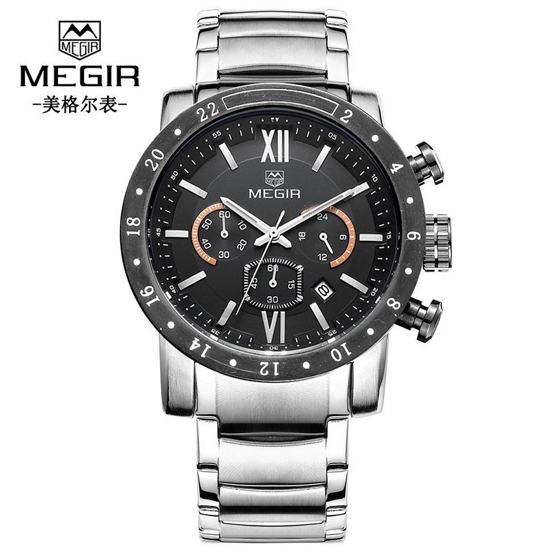 Multifunctional Chronograph Fashion Waterproof Luminous Men'S Watch, Model 3008G