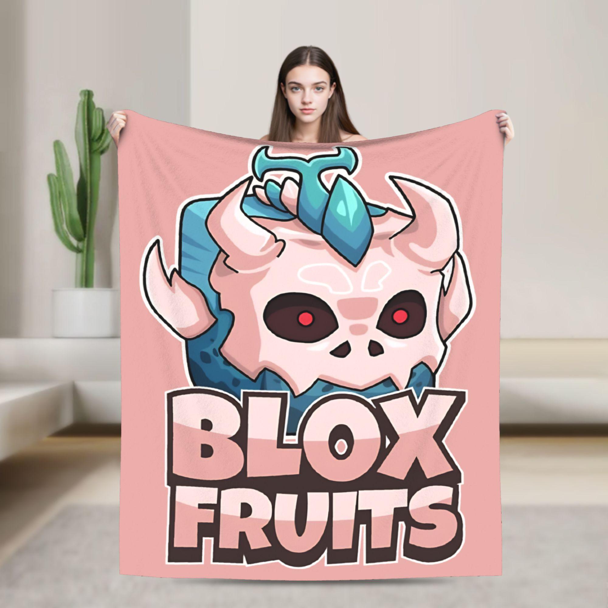 B-Blox Kitsune Fruits Флисовые одеяла Игровые Мультяшные Забавные Пледы для покрывала 200x150см Легкие 75x90cm