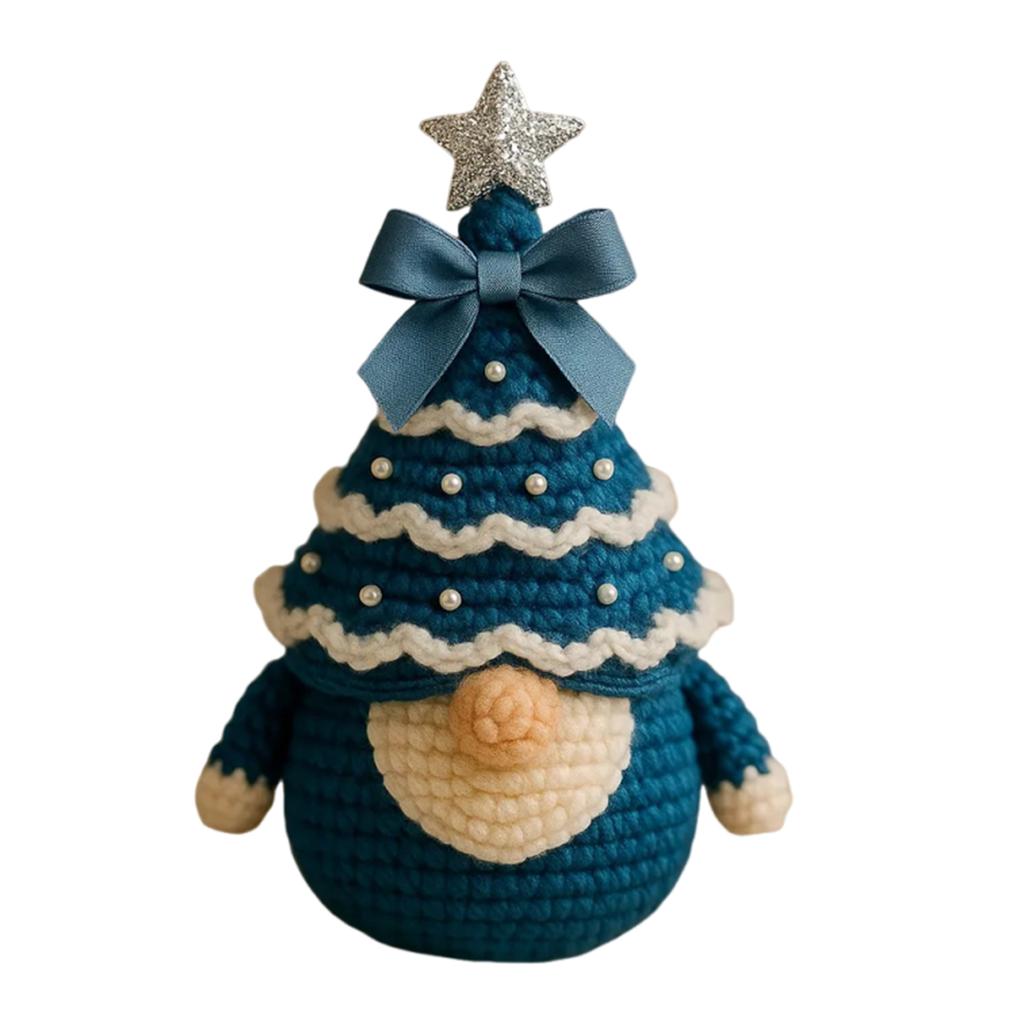 Christmas Crochet Kit DIY Crochet Knitting Material Kit DIY Craft Knitting Christmas Tree Gnome Kit Gnomes Holiday Craft Kits