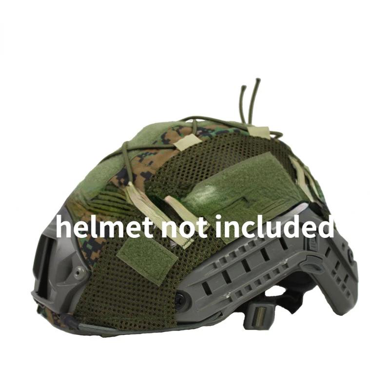 1ks taktický obal na helmu Fast MH PJ BJ obal na helmu na airsoft paintball Příslušenství na cyklistickou síť