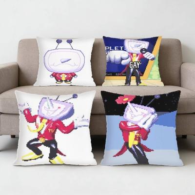 Cartoon Game Deltarune Tenna Meme Pillow Case Sofa Living Room Bedroom Headboard Backrest Cushion Square Cushion Nap Time