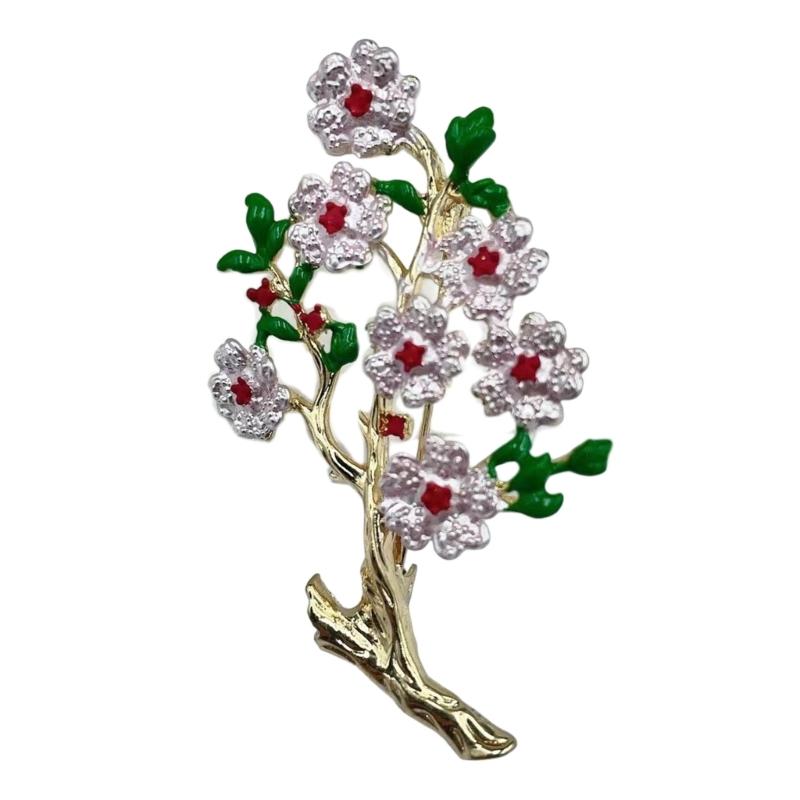 

Многоцелевая брошь-пион с ручной росписью эмалью, с жемчужным акцентом, винтажная цветочная булавка для женщин, элегантные ювелирные подарки красный