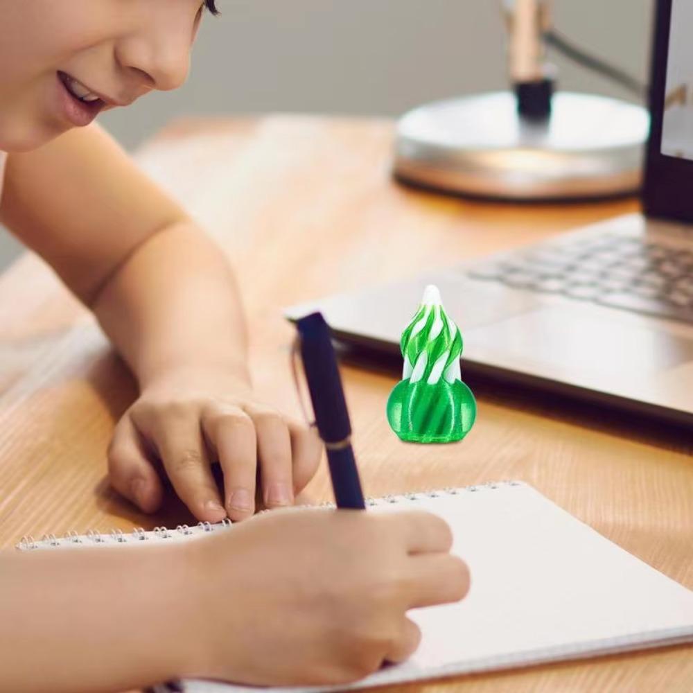 3pcs Classical Rotatable Gourd Toy Mini 3D Printed Spiral Toy Fingertip Gourd Ornament  Desktop