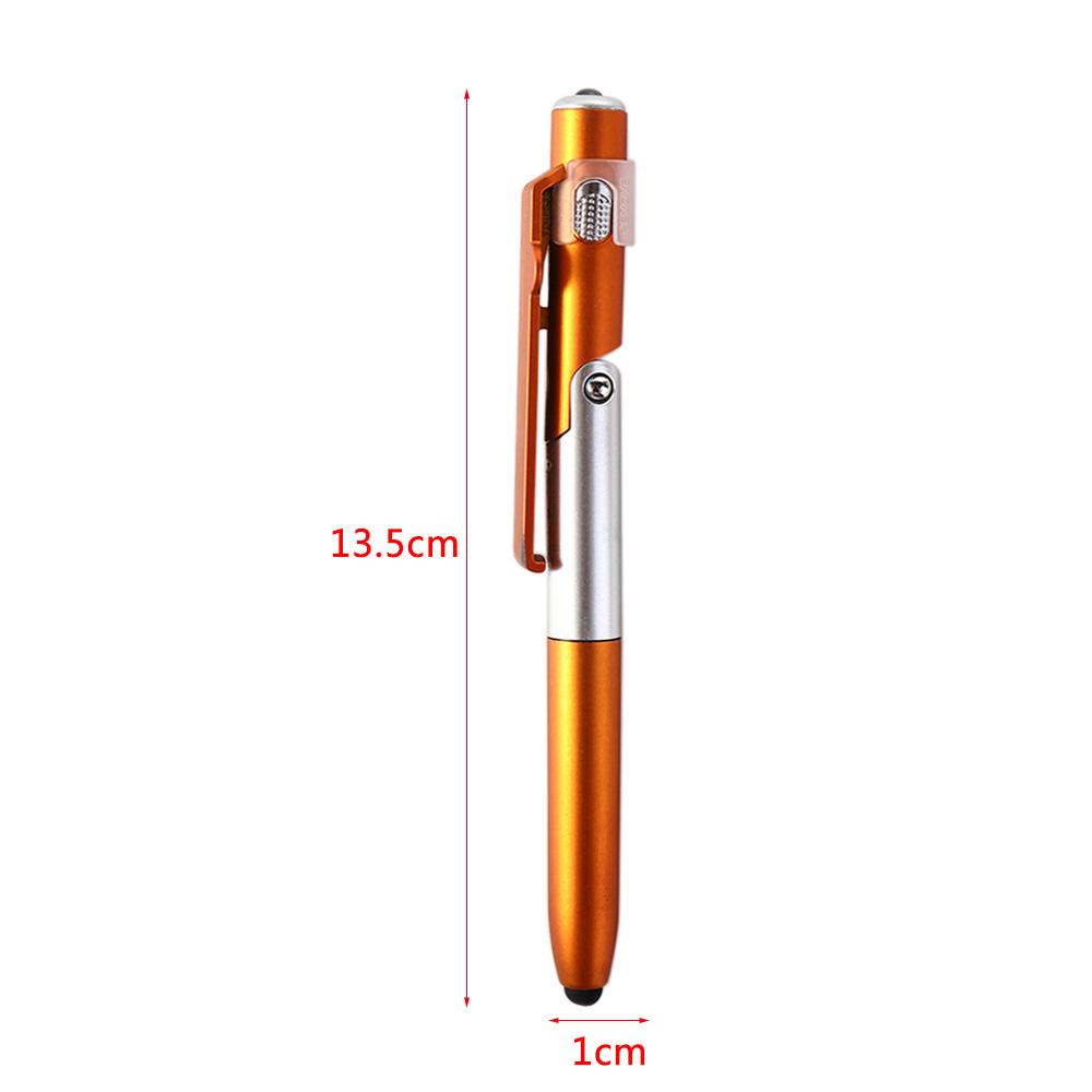 School Students Stationery Writing Pen Stylus Pen Ballpoint Pen with LED Light Cellphone Holder