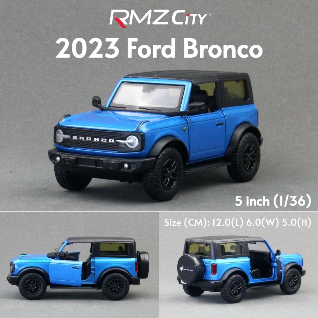 fsbn3 1/36 Ford Bronco Mustang GT F-150 Toy Car Model For Children RMZ CiTY Diecast Metal Miniature Pull Back Collection Gift Kid Boys