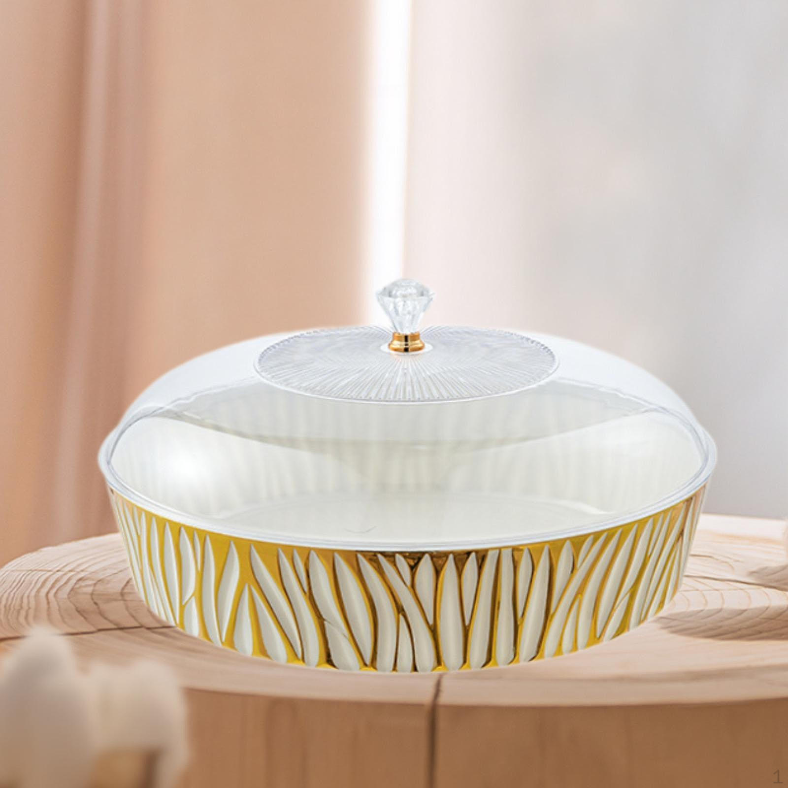 

Поднос для торта, держатель для блюд, декоративный дисплей с крышкой, блюдо для закусок, печенья, кондитерских изделий 36cmx36cmx16.5cm