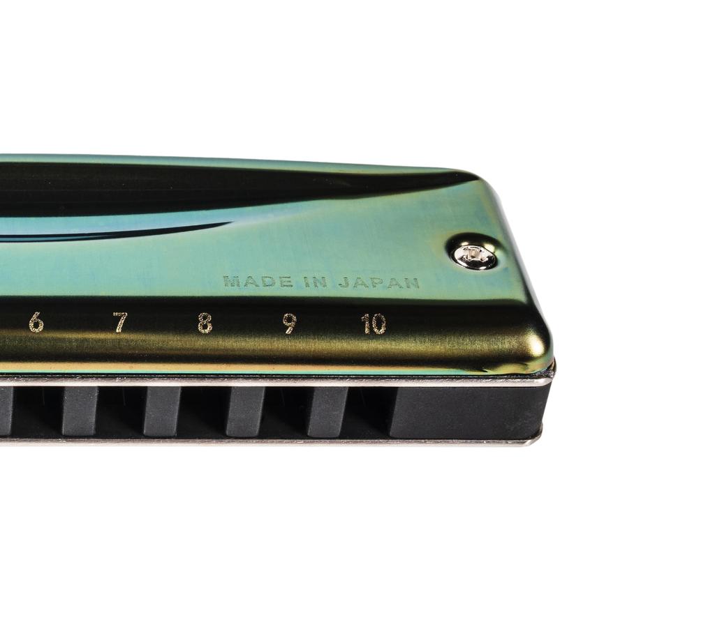 SUZUKI 10 Hole Harmonica OLIVE C Key C-20