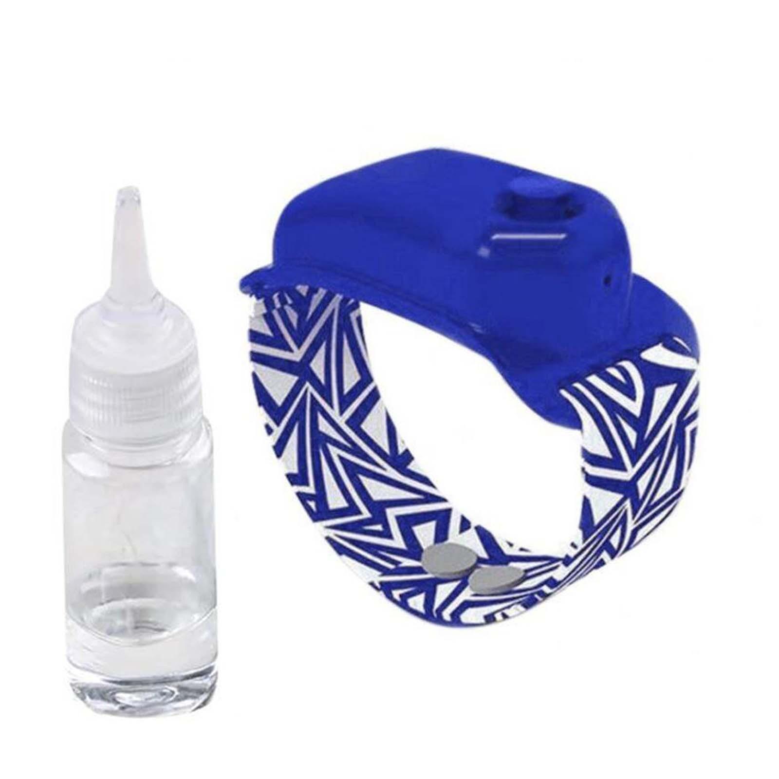 

Ручной дозатор жидкости с перезаряжаемым силиконовым браслетом для дезинфекции синий