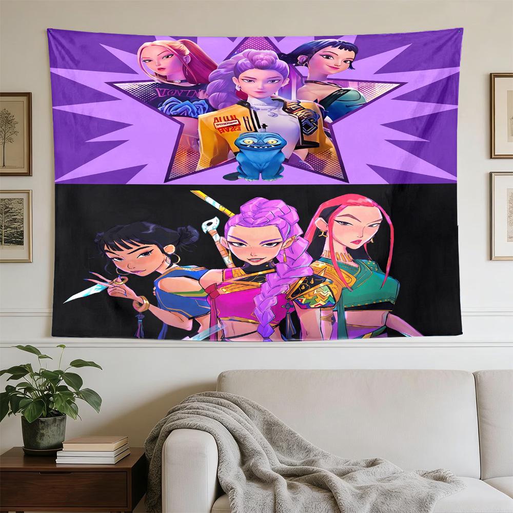 Huntress Power Squad Large Printed Wall Tapestry, Ideal Holiday Gifts, Room Decor for Dorm Bedroom Parties,Perfect Gift