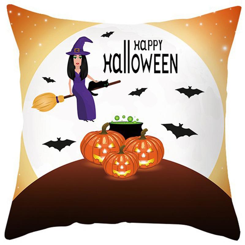 New Halloween Pillow Cover Home Decoration Spoof Pumpkin Sofa Waist Cushion Cushion Cover Pillow Cover