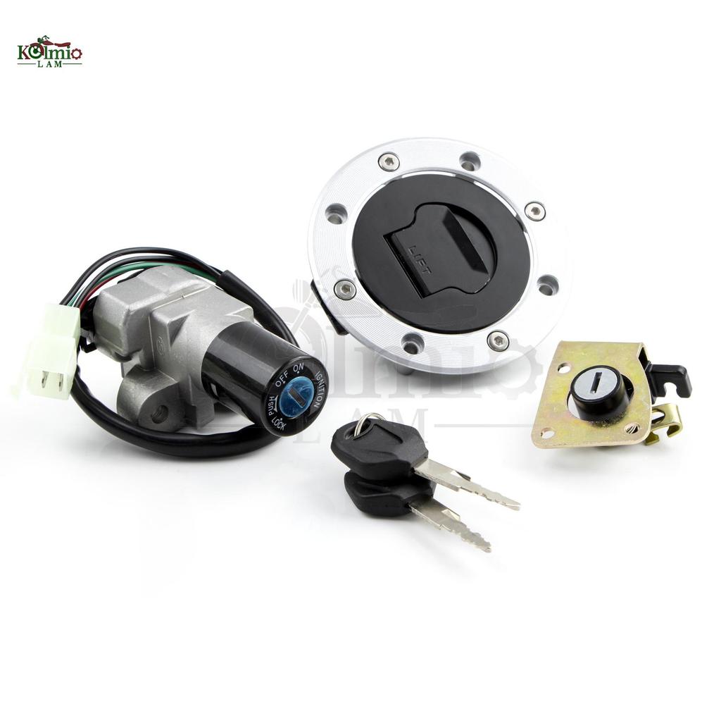 Compatible Suzuki GSX750/600, GSF250R, F400 (1989-1997) Motorcycle Ignition Key Switch.