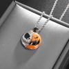 Pendant Halloween Glue Double-sided Pumpkin Skull Necklace