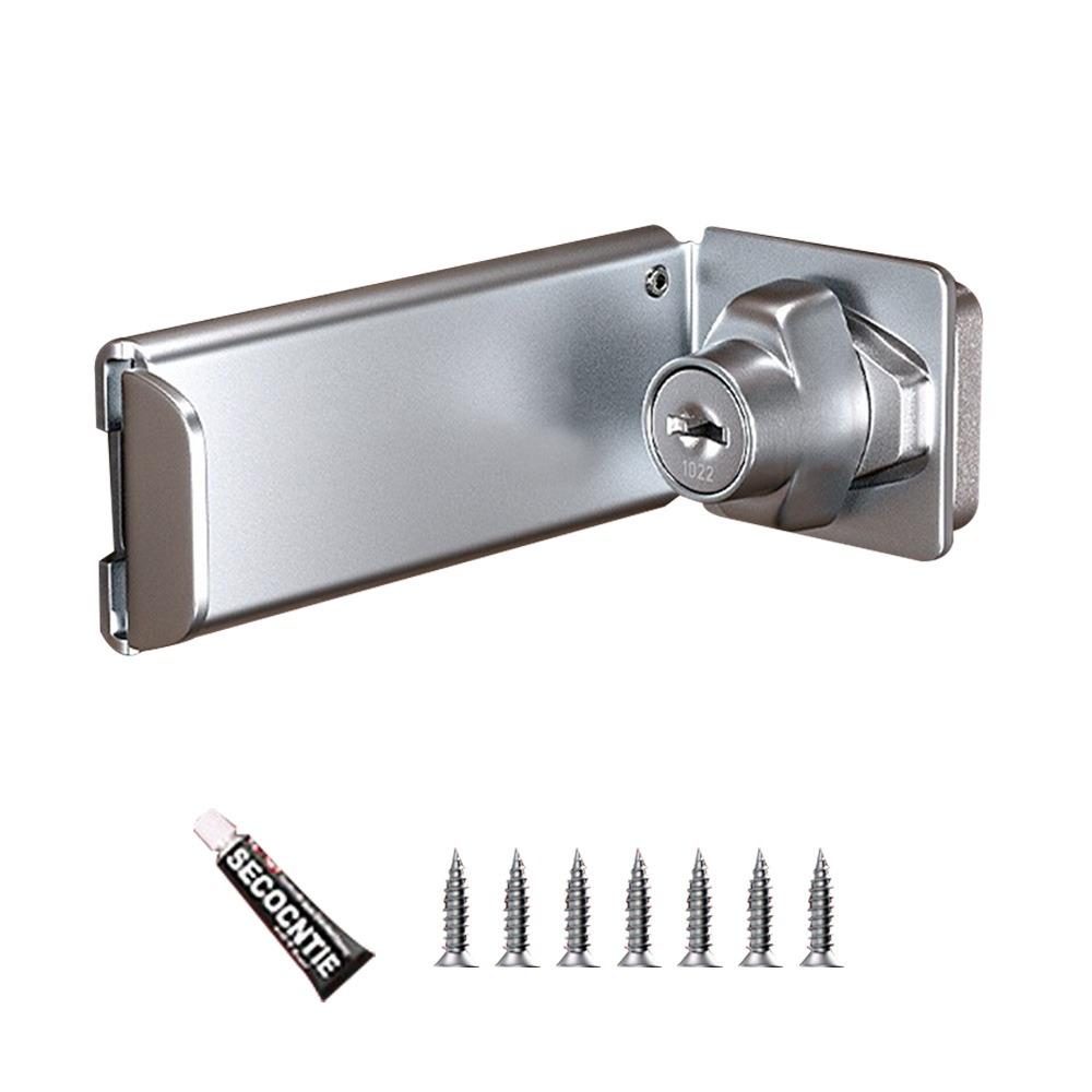 New Stainless Steel Door Clasp Lock 90 Degree Right Angle Door Latch Anti-theft Burglar-proof Gate Latch Household Door Hasp