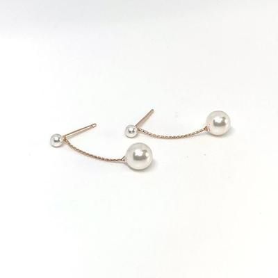 (925 Silver_Swallow Pearl) Drop-to-Pearl Earrings Crystal Earrings Luxury Earrings Bling Cubic